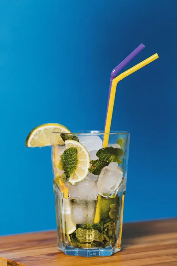 Iced coffee and cocktails