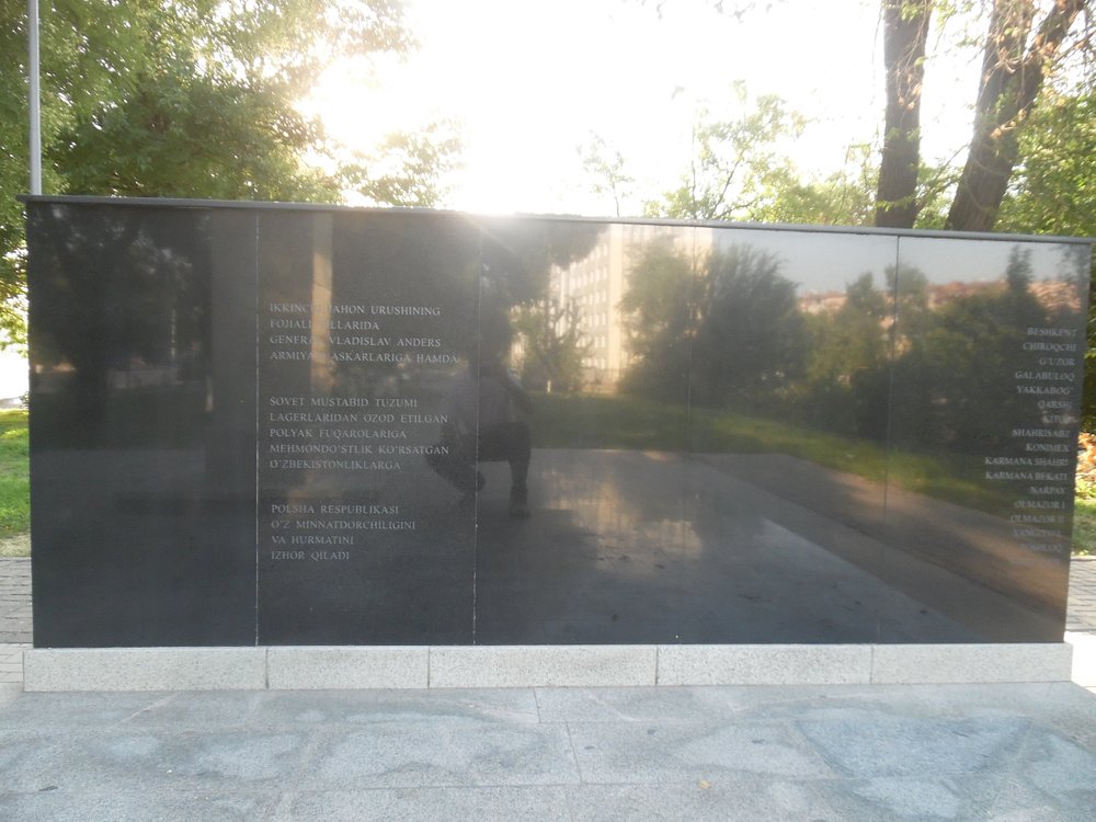 Monument to Poles interned in Uzbekistan during the war