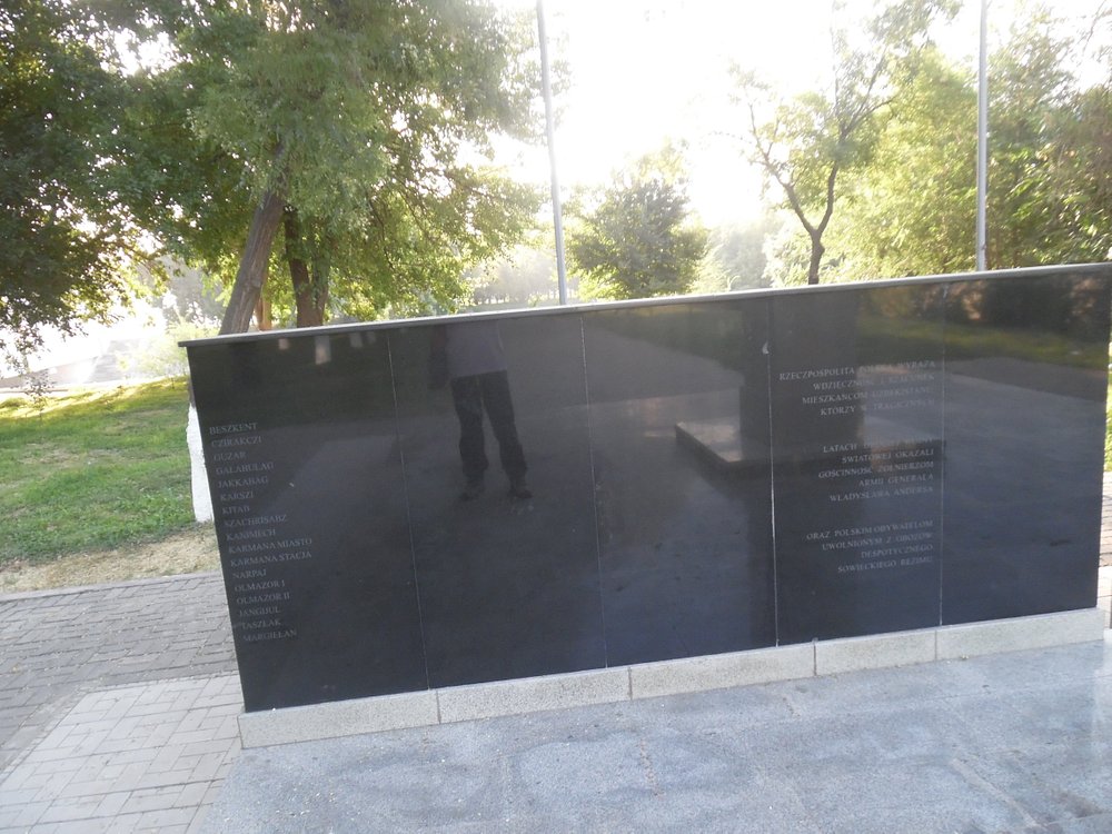 Monument to Poles interned in Uzbekistan during the war