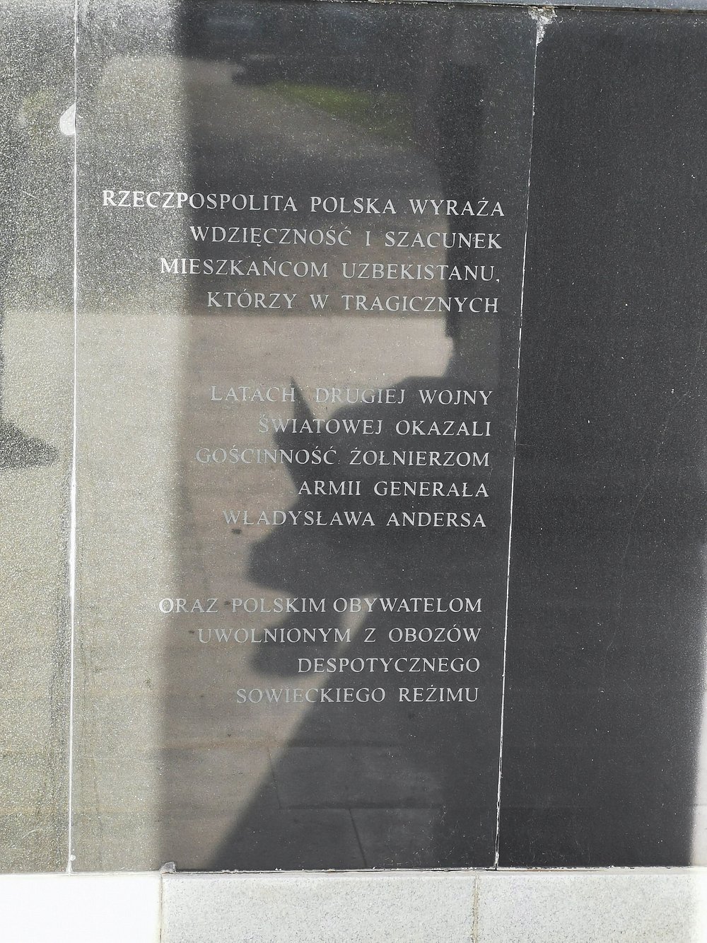Monument to Poles interned in Uzbekistan during the war